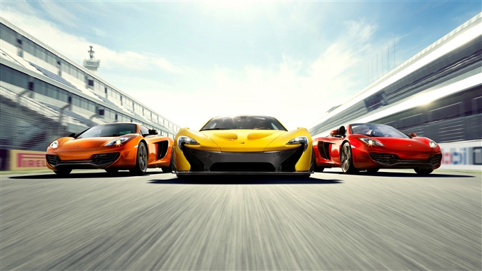 McLaren Sports Cars on Race Track 4K