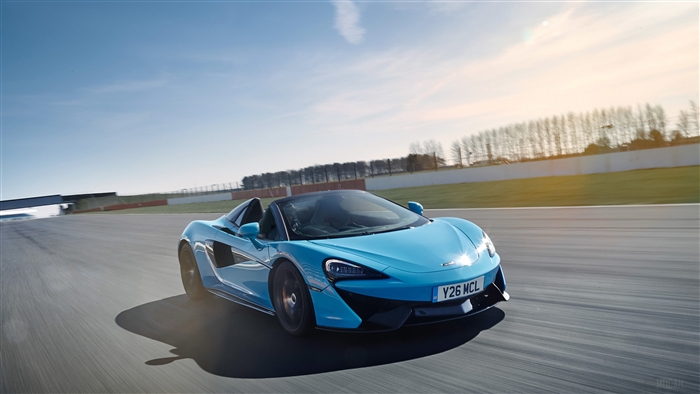 2018 McLaren 570S Spider Track Pack on a Racetrack