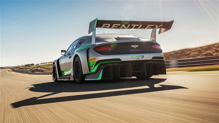 Bentley Continental GT3 Race Car on Track 4K
