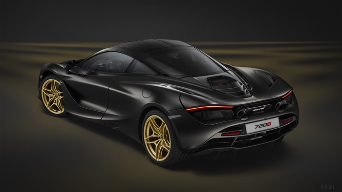 Black McLaren 720S 4K