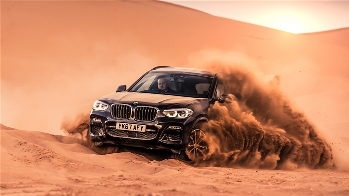 BMW X3 xDrive30d M Sport offroading in desert