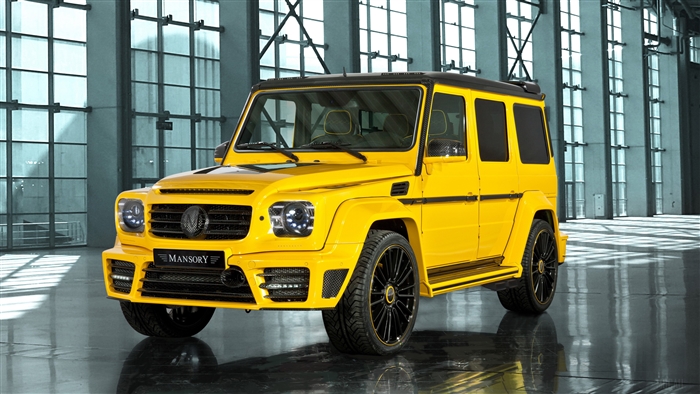 Yellow Mercedes Benz Mansory Gronos 4K