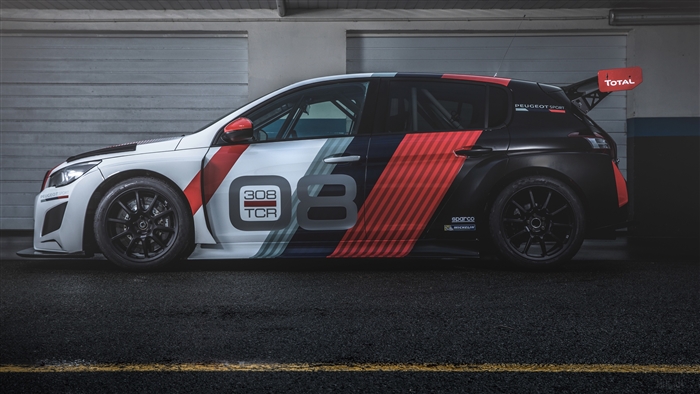 Peugeot 308 TCR 2018 Race Car Side View 4K