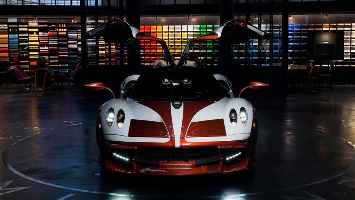 Pagani Huayra Lampo with Doors Open