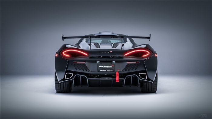 Black McLaren 600LT Spider from Newport Beach