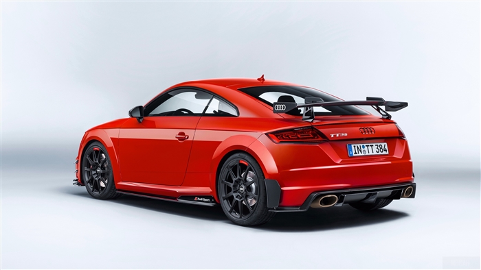 Red Audi TT RS with Performance Parts