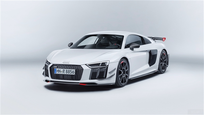 White Audi R8 V10 Plus 2017 4K