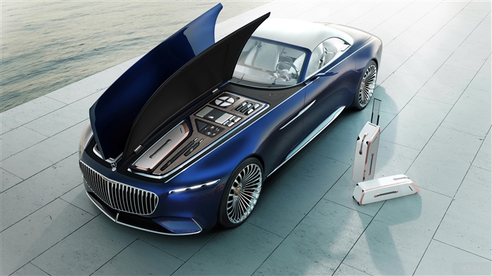 Mercedes Maybach Vision 6 Cabriolet 2017 4K