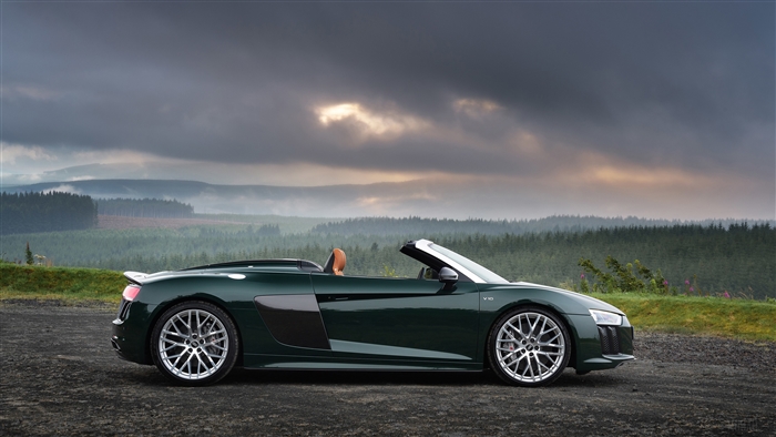 Audi R8 Spyder V10 Plus 4K Side View
