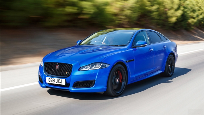 Blue Jaguar XJR575 2017 4K