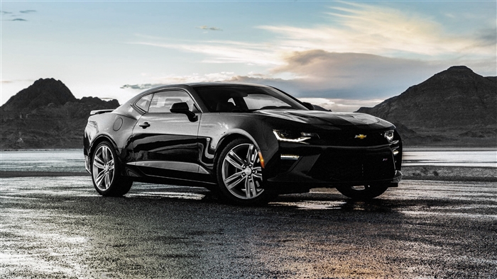 Black Chevrolet Camaro SS 4K
