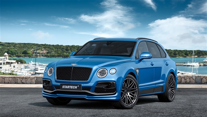 Blue 2016 Bentley Bentayga by Startech 4K