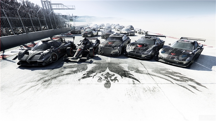 Grid Autosport racing cars on track 4K