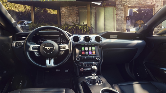 Interior of a 2018 Ford Mustang 4K