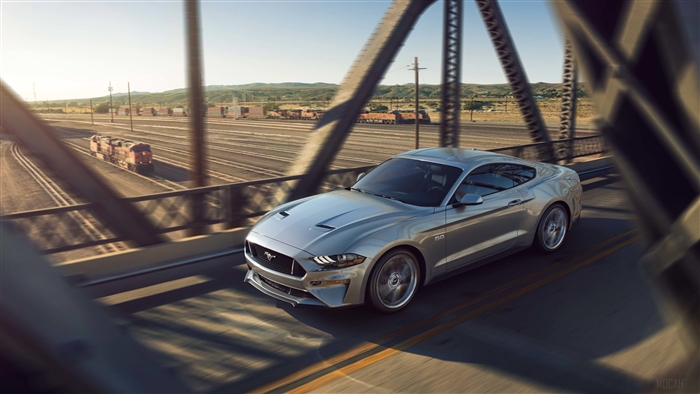 2018 Ford Mustang GT on a bridge