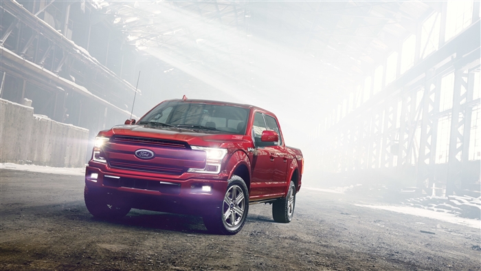Red Ford F-150 2018 4K