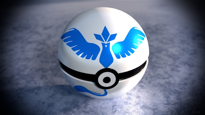 Pokemon Go Team Mystic Pokeball 4K