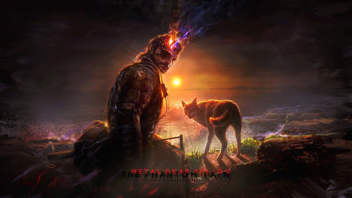 Venom Snake and D-Dog from Metal Gear Solid V The Phantom Pain 4K