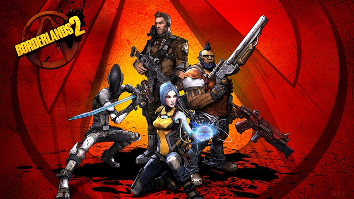 Borderlands 2 characters: Salvador, Maya, Zero, Axton 4K