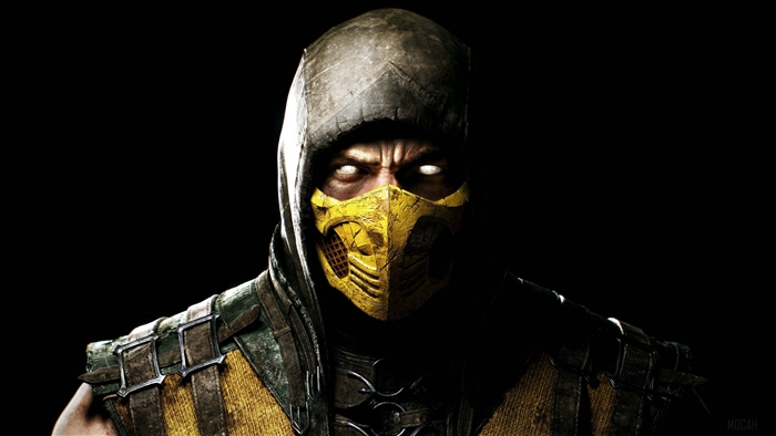 Scorpion Mortal Kombat X 4K Intense Ninja Portrait