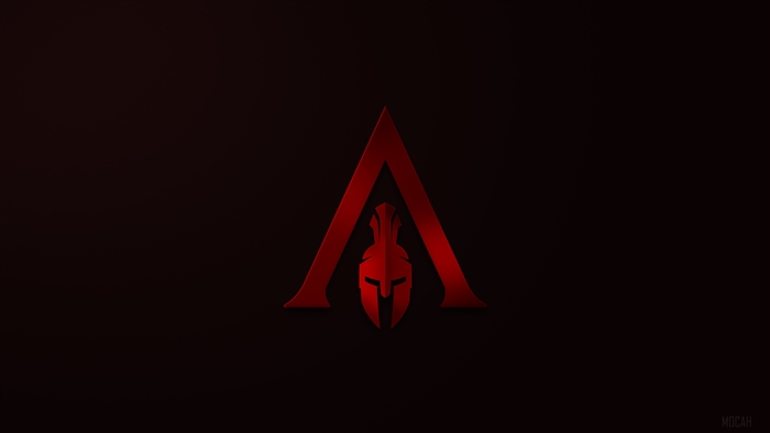 Assassin's Creed Odyssey Spartan Logo 4K