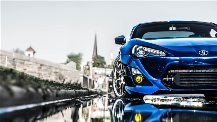 Blue Toyota Tuning 4K