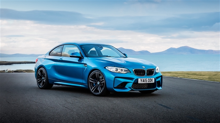 Blue BMW M2 F87 Coupe Side View 4K