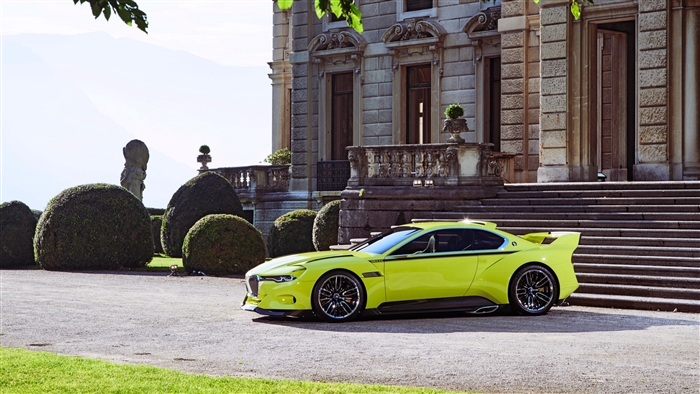 BMW 3.0 CSL Hommage concept car in light green 4K