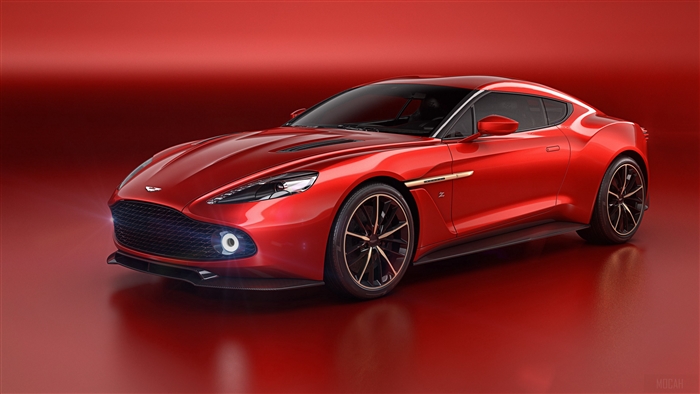 Red Aston Martin Vanquish 4K