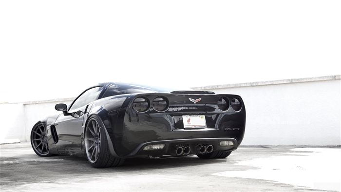 Black Chevrolet Corvette Z06 4K