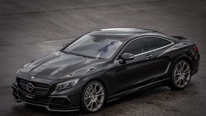 Black Mercedes-Benz S-Class Coupe C217 4K