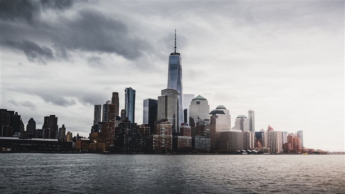 New York City skyscrapers panorama 4K