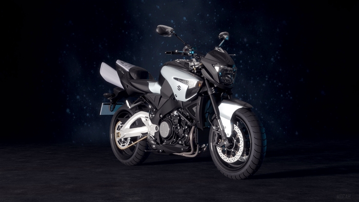 Suzuki B-King motorcycle 4K