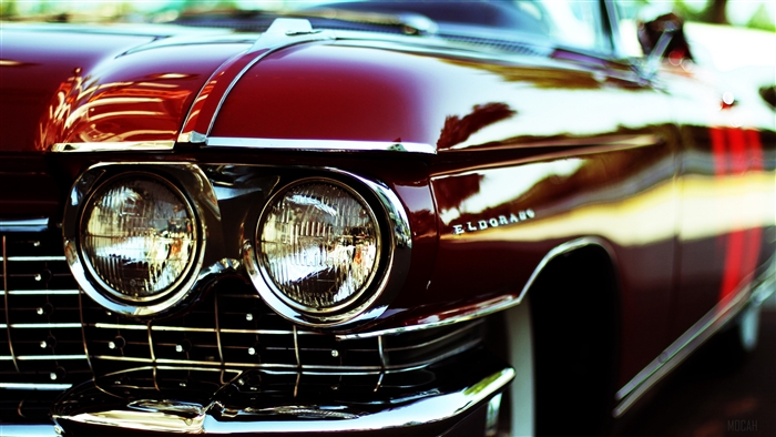 Red Cadillac Eldorado 4K