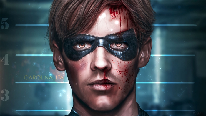 Robin from Titans Art 4K