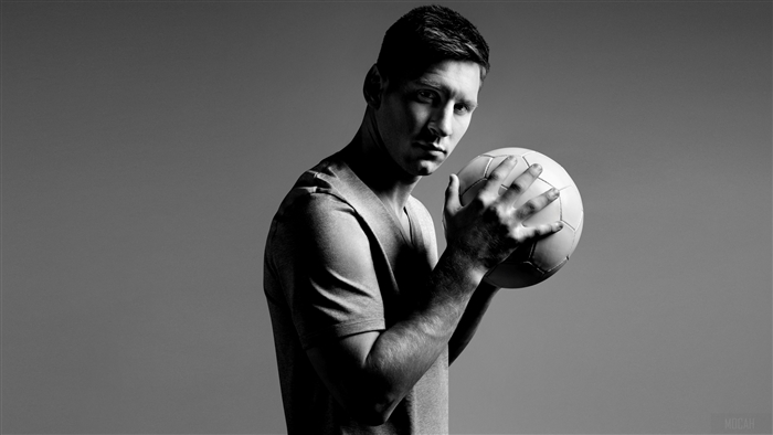 Lionel Messi with Football 4K
