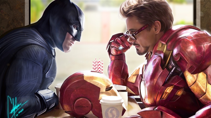 Batman and Iron Man 4K