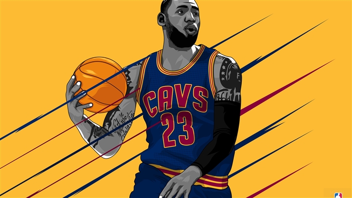 LeBron James from Cavaliers 4K Artwork