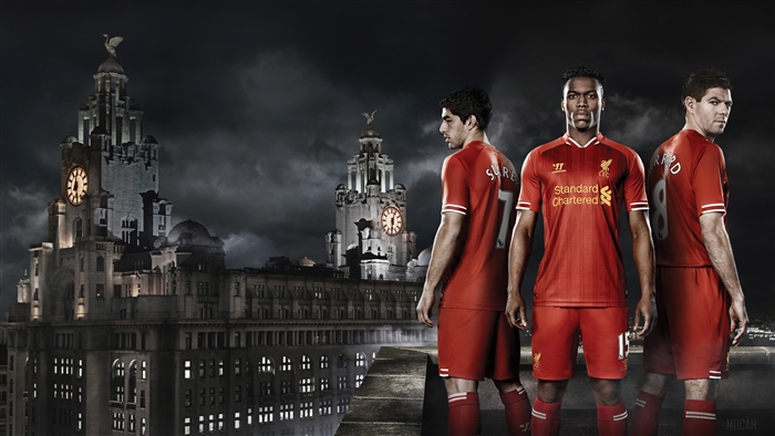 Liverpool FC Players Luis Suarez Daniel Sturridge Steven Gerrard 4K