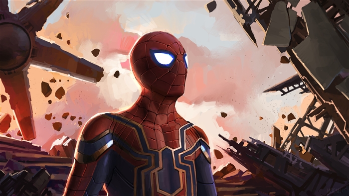 Iron Spider from Marvel Fan Art 4K