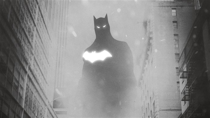 Batman in a foggy alleyway