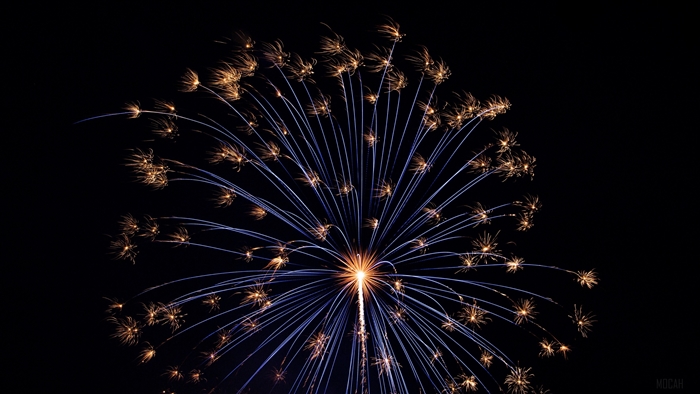 Fireworks salute on holiday 4K