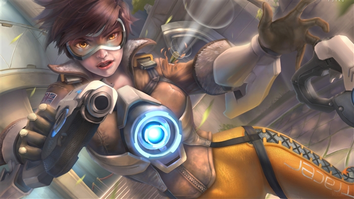 Tracer from Overwatch 4K