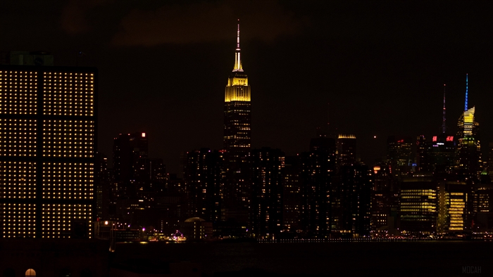 New York City Skyline at Night 4K