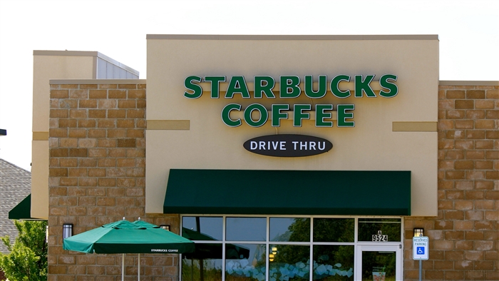 Starbucks Coffee Drive Thru in Peoria, Illinois