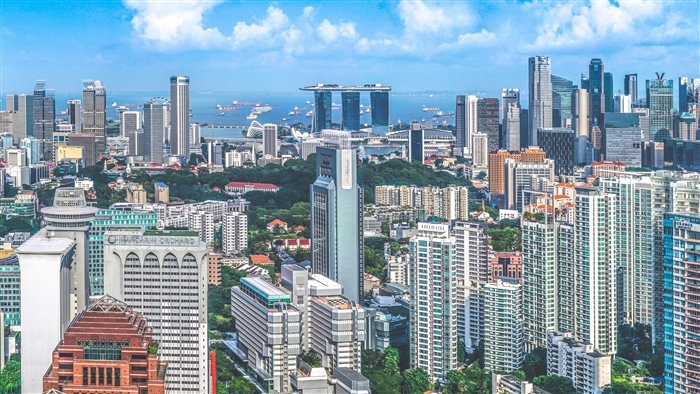 Singapore Skyline with Marina Bay Sands 4K