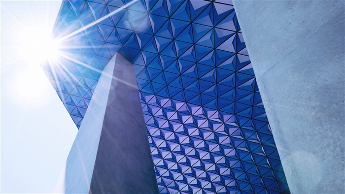 Architecture structure shape light 4K