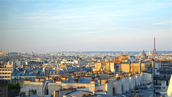 Paris panorama with Eiffel Tower