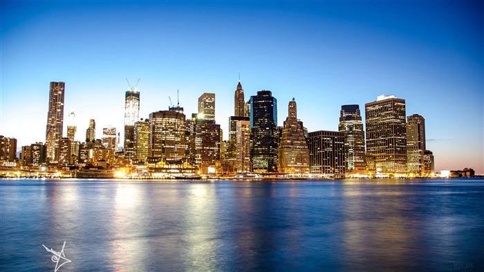 Manhattan Skyline at Dusk 4K