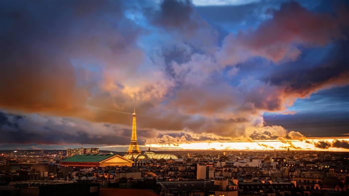 Sunset Over Paris
